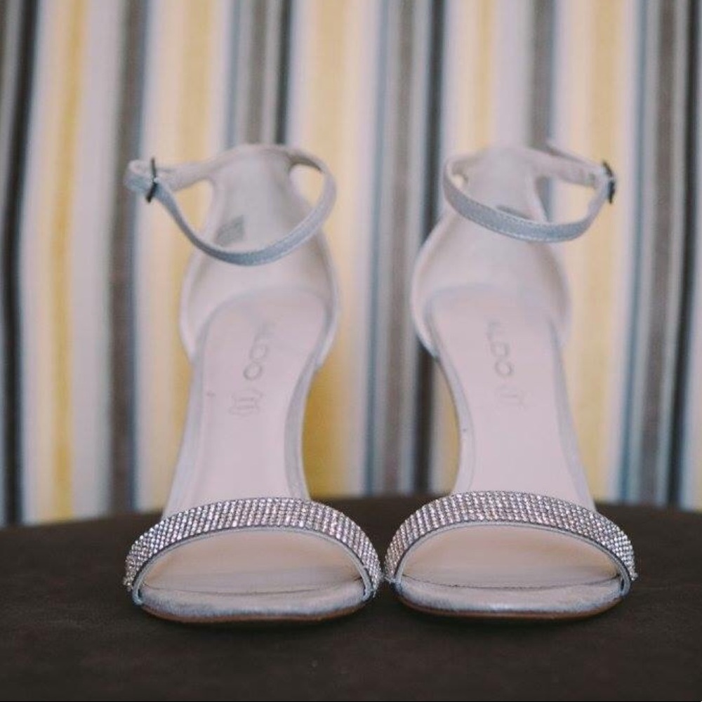 Silver stilettos
